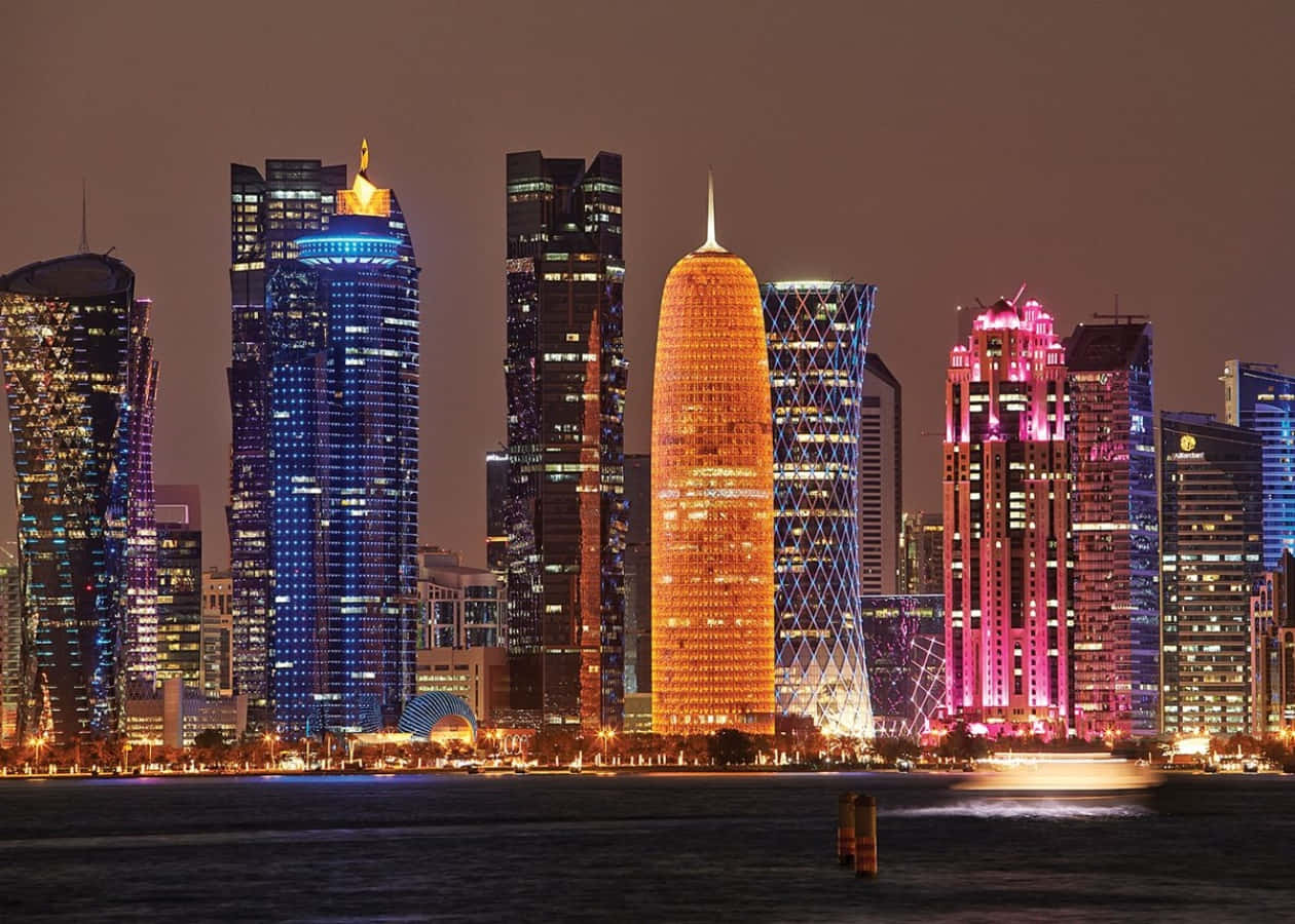 Doha after sunset—sleek, glowing, and quietly magnetic